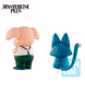 Figurines Oolong et Puar ensemble montrant leurs costumes d’entraînement colorés