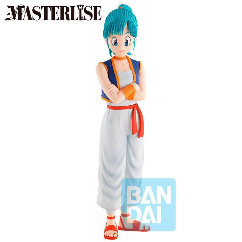 Vue rapprochée de la figurine Bulma Dragon Ball Training Section Ichibansho mettant en valeur la qualité BANPRESTO