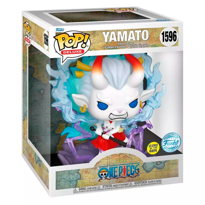 Figurine POP Deluxe Yamato exclusive FUNKO vue de face avec détails précis du costume et expression caractéristique