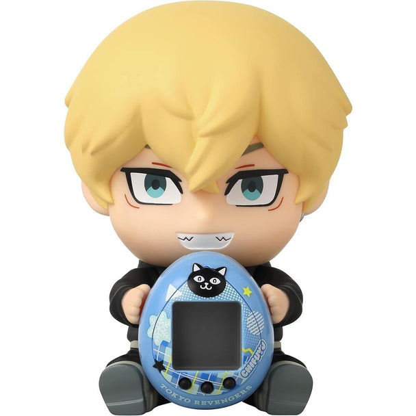 Vue rapprochée du visage détaillé de la figurine Chifuyu de Tokyo Revengers par BANDAI