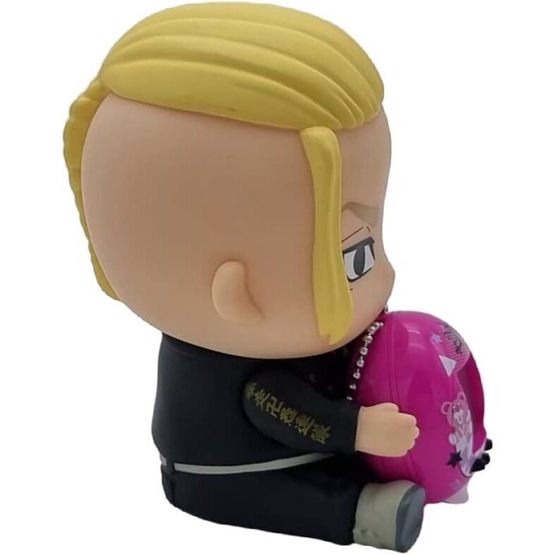 Mini-jeu de course de moto intégré dans la figurine Hugmy Tamagotchi Tokyo Revengers Draken.