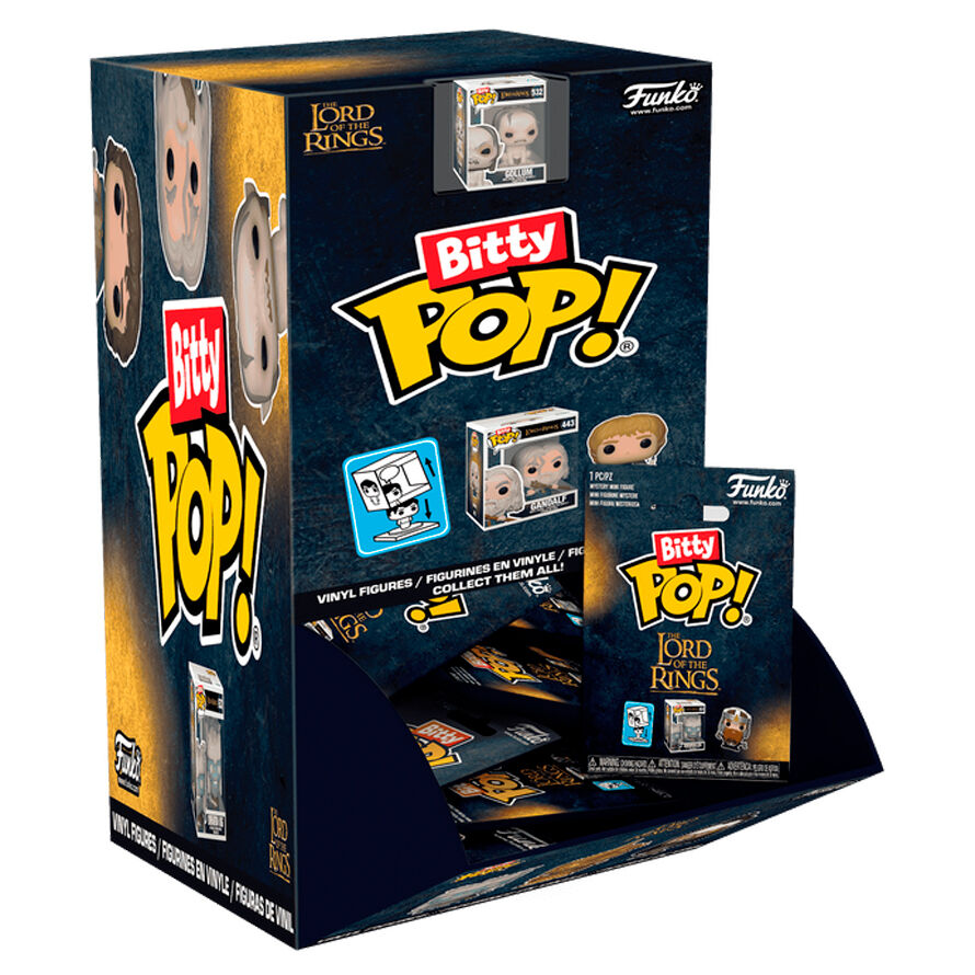 Figurine Bitty POP mystère du Seigneur des Anneaux par FUNKO, vue de face avec détails colorés