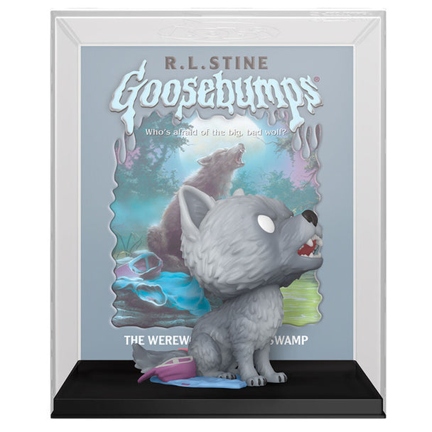Vue latérale de la figurine POP FUNKO du Loup-Garou de Fever Swamp montrant son expression menaçante et sa posture dynamique