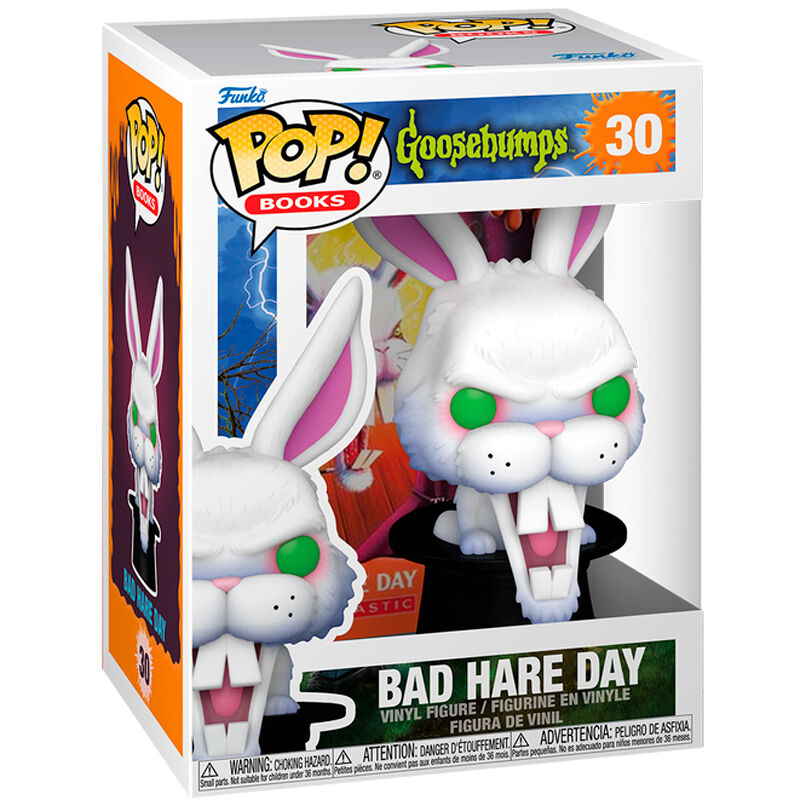 Vue détaillée de la figurine Funko POP Bad Hare Day avec ses couleurs vives et son design unique