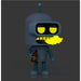 Photo de profil de la figurine Bender Funko POP montrant sa posture caractéristique et son expression