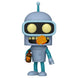Boîte cadeau de la figurine Bender Funko POP Futurama avec logo officiel Funko et design coloré