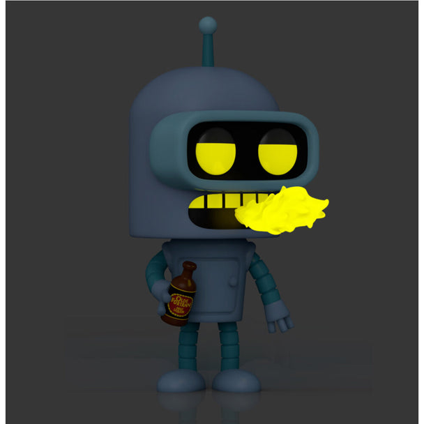 Figurine Funko POP Bender Chase de Futurama en vinyle de 9cm dans sa boîte cadeau originale