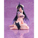 Vue latérale de la figurine Albedo Overlord en maillot de bain, détails soignés et couleurs vives