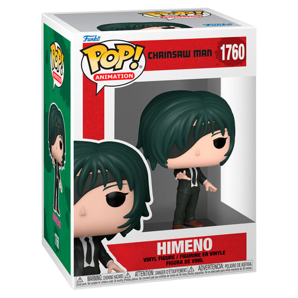 Figurine Funko POP Chainsaw Man Himeno en vinyle de 9 cm dans sa boîte cadeau collector