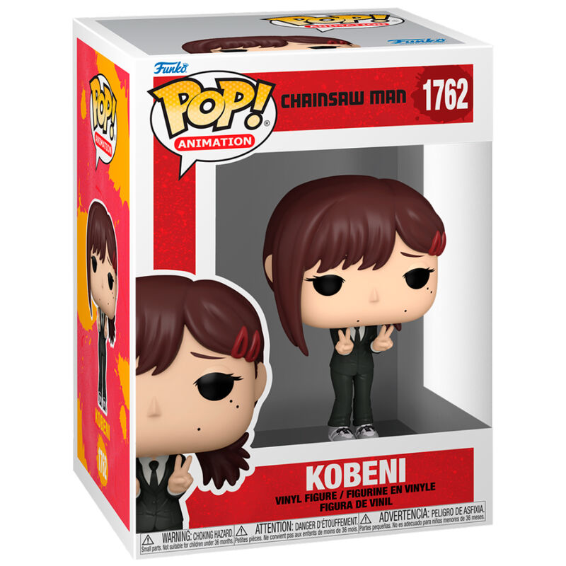 Figurine Funko POP Kobeni de Chainsaw Man en vinyle de 9 cm dans sa boîte cadeau officielle
