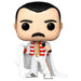 Boîte cadeau officielle Funko POP contenant la figurine Freddie Mercury, parfaite pour les collectionneurs.