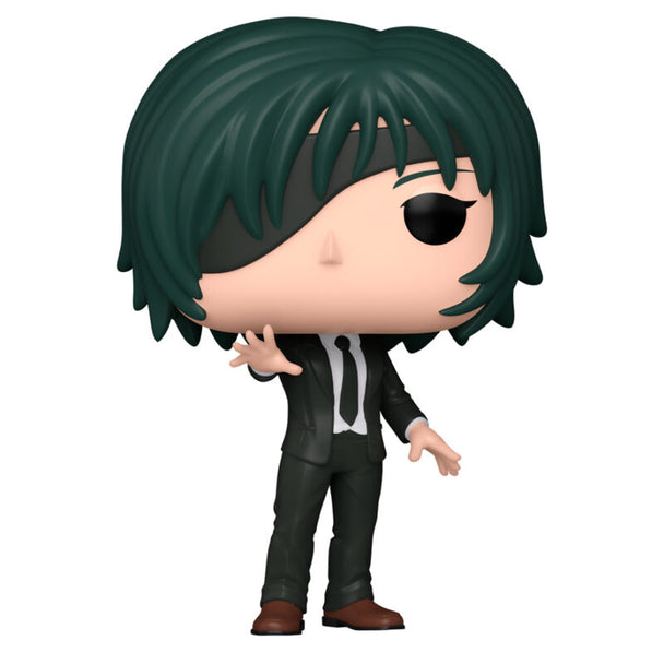 Vue rapprochée de la figurine Funko POP Himeno de Chainsaw Man avec détails précis et couleurs vives