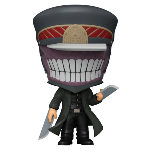 Vue détaillée de la figurine Funko POP Chainsaw Man samouraï épée montrant les couleurs et finitions précises