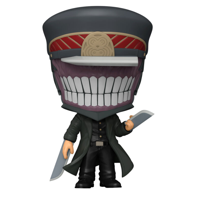Vue détaillée de la figurine Funko POP Chainsaw Man samouraï épée montrant les couleurs et finitions précises