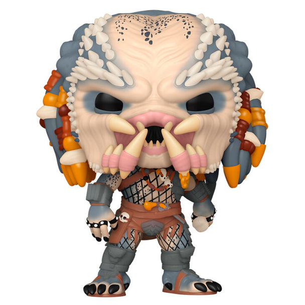 Figurine Funko POP Predator 2 Elder Greyback de face, vinyl 9 cm dans sa boîte cadeau