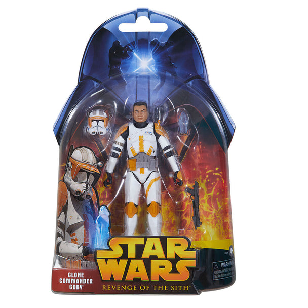 Figurine Clone Commander Cody 15cm en position de combat avec armure détaillée