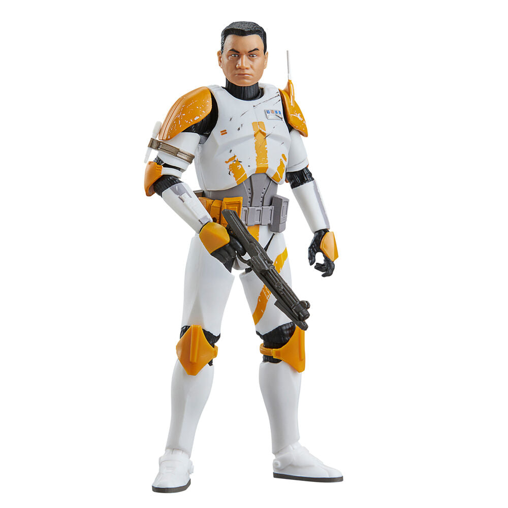Figurine Clone Commander Cody tenant un blaster dans une pose dynamique