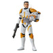 Présentation de la figurine Clone Commander Cody avec armure blanche et orange