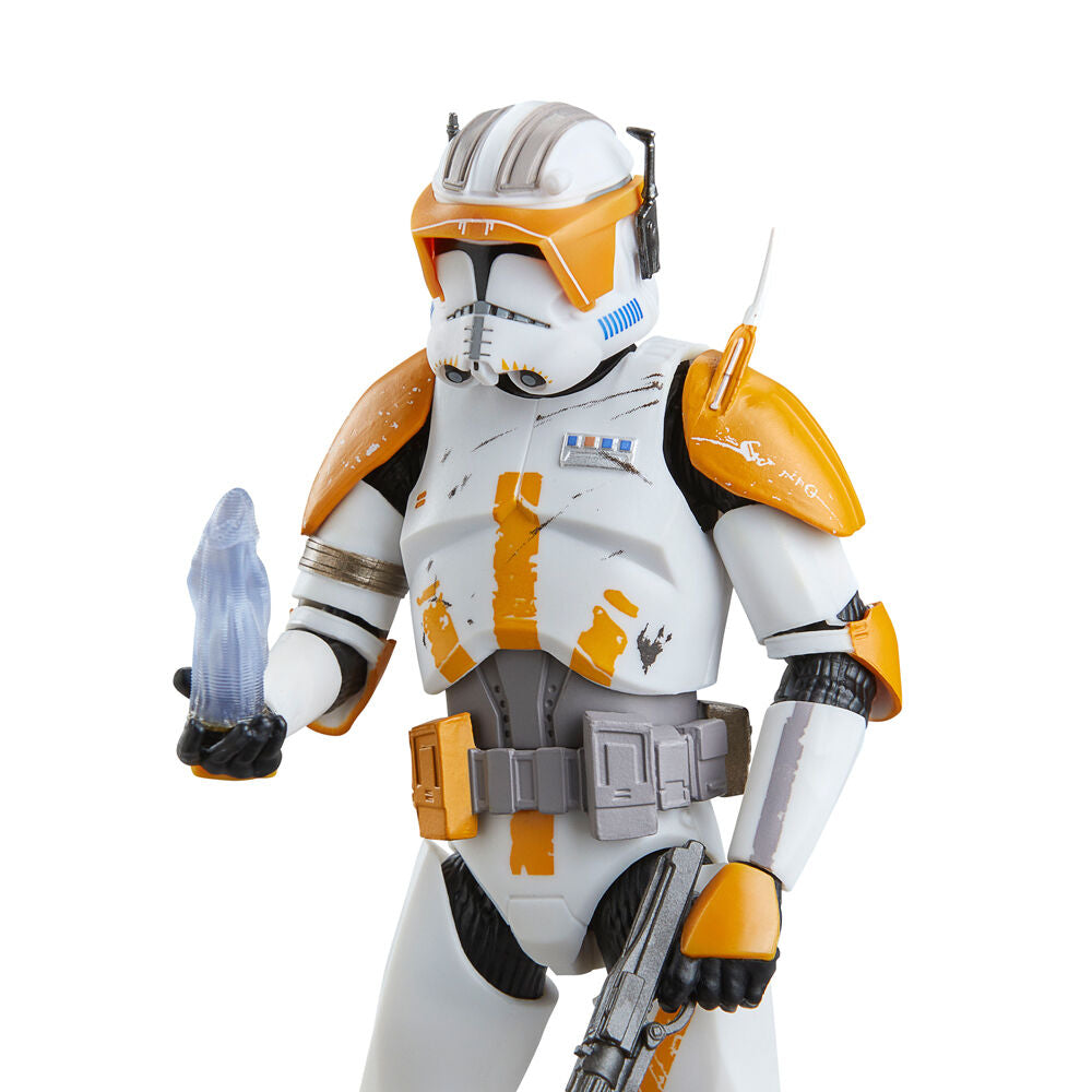 Figurine HASBRO Clone Commander Cody en position d'action sur socle invisible