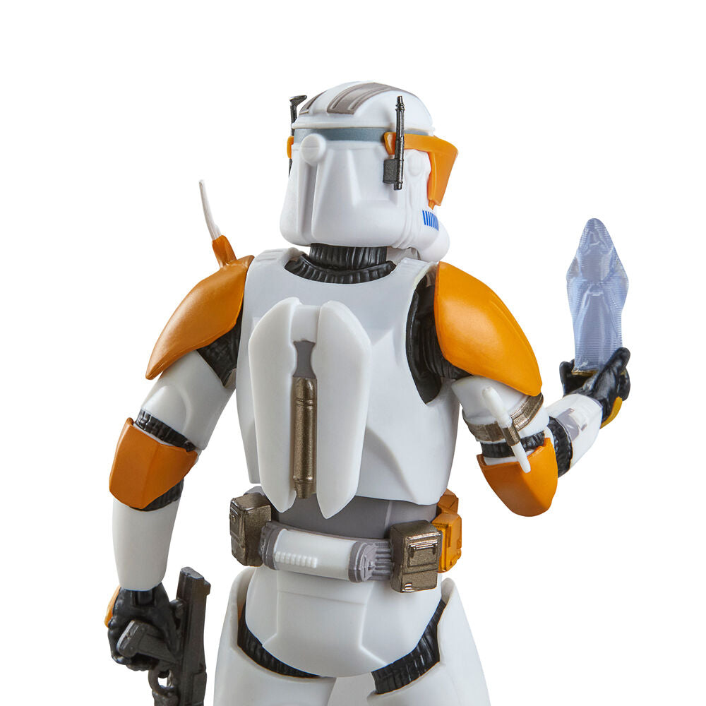 Photo de la figurine Clone Commander Cody de 15 cm avec blaster et autres équipements