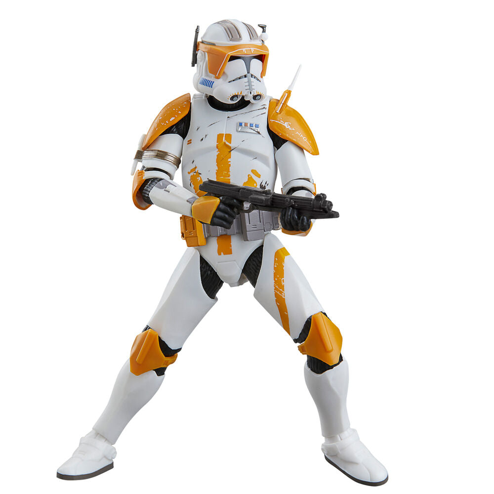Vue rapprochée de la tête articulée de la figurine Clone Commander Cody HASBRO