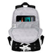 Détail du logo KARACTERMANIA sur le sac à dos Oh My Pop! Sneakers noir 43cm