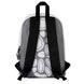 Sac à dos Oh My Pop! Sneakers noir porté en extérieur, illustrant son style et sa praticité