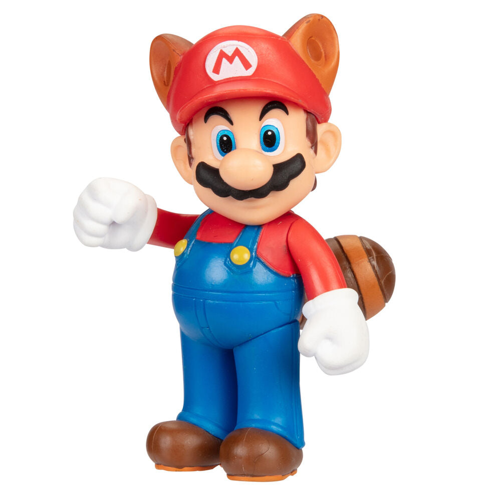 Gros plan sur le visage expressif de la figurine Super Mario Bros