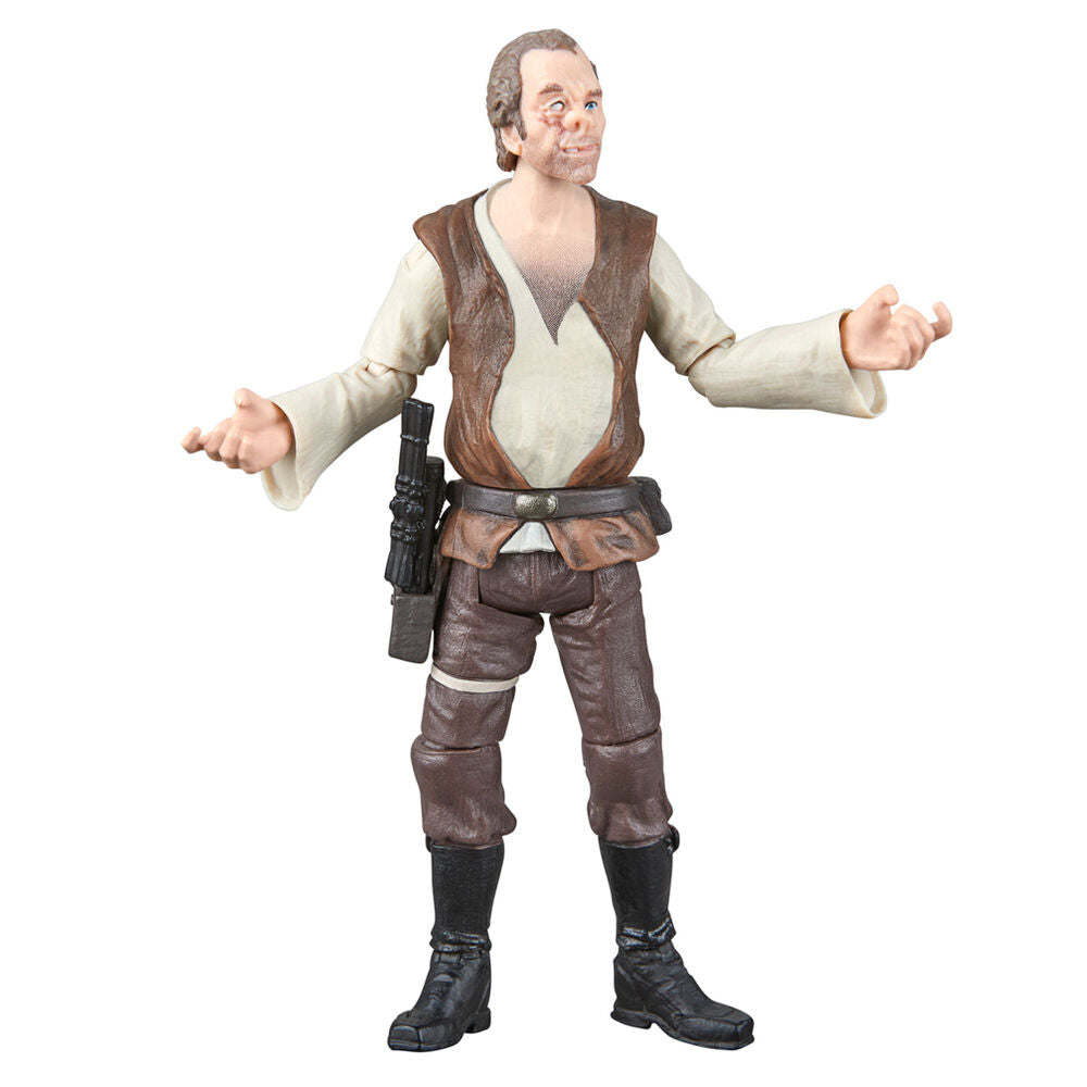 Vue latérale gauche de la figurine Doctor Evazan montrant les articulations