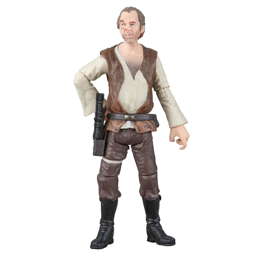 Photo de la figurine Doctor Evazan Star Wars avec ses accessoires posés à côté
