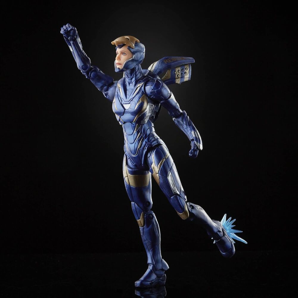 Pack de deux figurines Captain Marvel et Rescue côte à côte avec armures détaillées