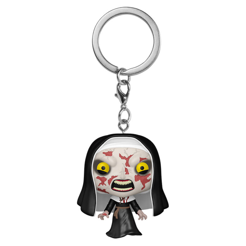 Vue rapprochée du porte-clés Pocket POP The Num de Funko avec détails colorés et design soigné