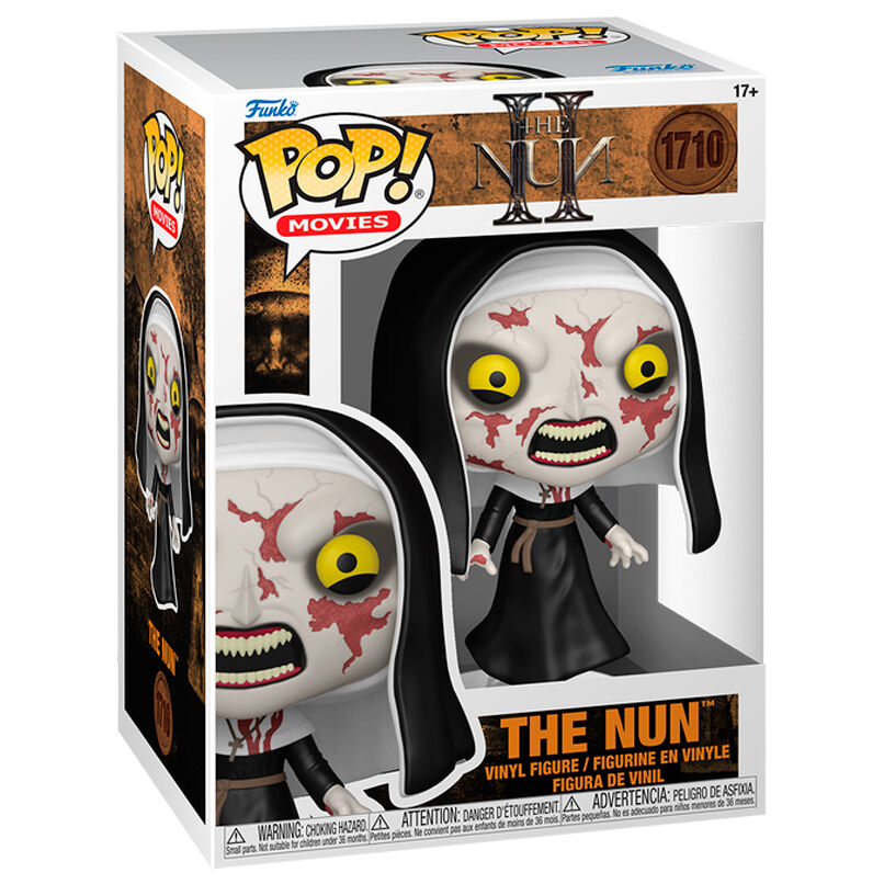 Détail de la figurine Funko POP The Num montrant son design unique et coloré dans la boîte.