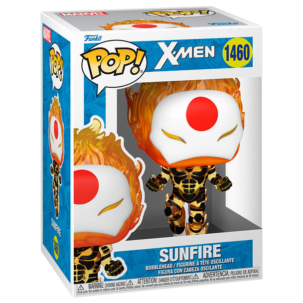 Figurine Funko POP Sunfire des X-Men en vinyle de 9 cm dans sa boîte cadeau officielle Marvel