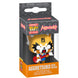 Porte-clés FUNKO Pocket POP Aggretsuko tenant une guitare, vue de face avec détails colorés