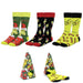 Pack de 3 chaussettes adultes CERDÁ avec motifs Grinch, taille 38-45, vue d'ensemble