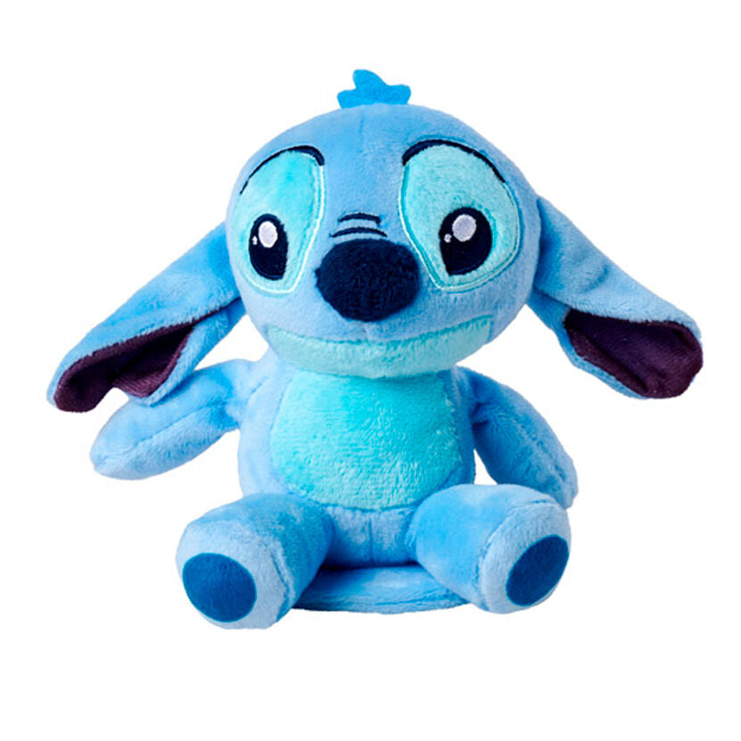 Peluche Disney Stitch de 12cm vue de face avec un sourire malicieux, marque SIMBA
