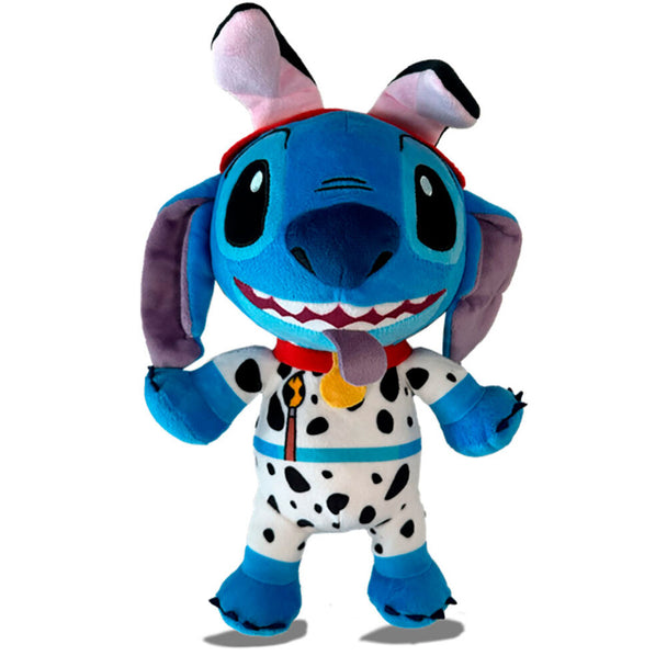 Peluche Stitch de Disney 101 Dalmatians de 25cm par SIMBA, vue de face avec détails du visage et texture douce.