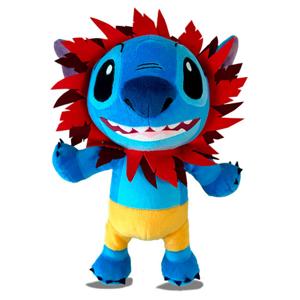 Peluche Disney Simba Stitch de 25cm inspirée du Roi Lion, douce et parfaite pour câlins et décoration.