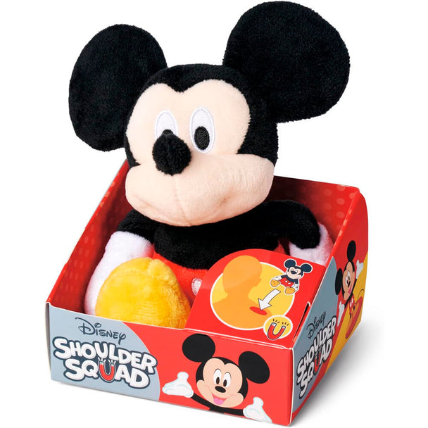 Détail de la peluche Mickey Disney montrant l'aimant puissant sous la tête