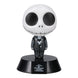 Lampe Jack Skellington Nightmare Before Christmas allumée avec lumière douce sur fond sombre