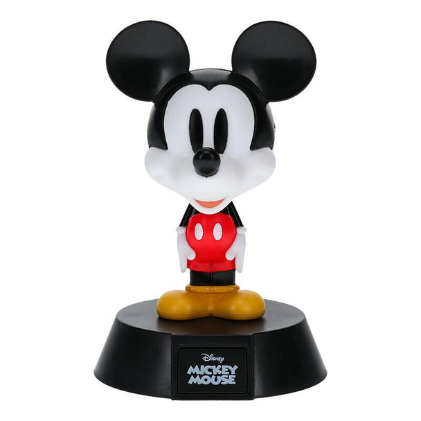 Lampe Disney Mickey Icons 12cm allumée avec lumière douce sur fond neutre