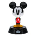 Lampe Disney Mickey Icons 12cm allumée avec lumière douce sur fond neutre