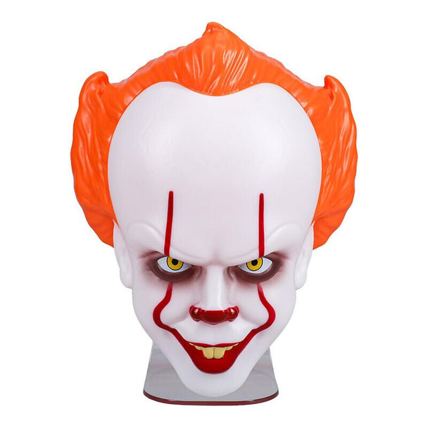 Lampe IT Pennywise 24cm vue de face avec éclairage allumé sur fond sombre