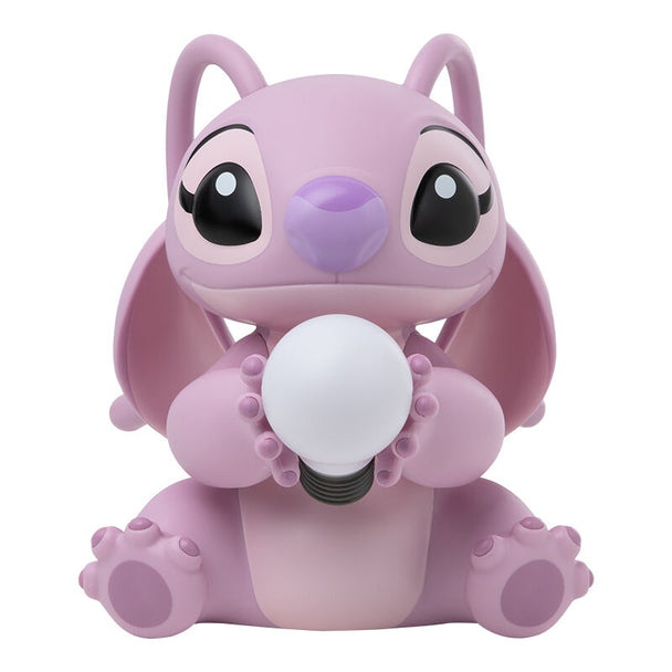 Vue rapprochée de la lampe Stitch Angel PALADONE avec éclairage doux et design soigné