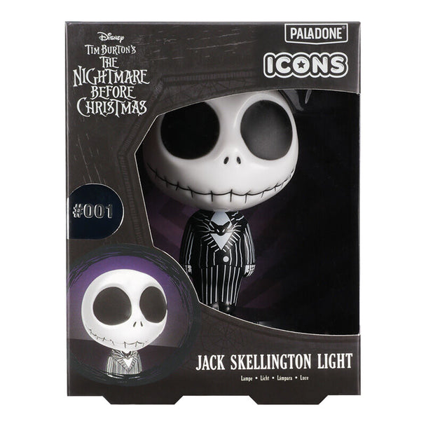 Vue de profil de la lampe Jack Skellington 10cm montrant les détails du design PALADONE