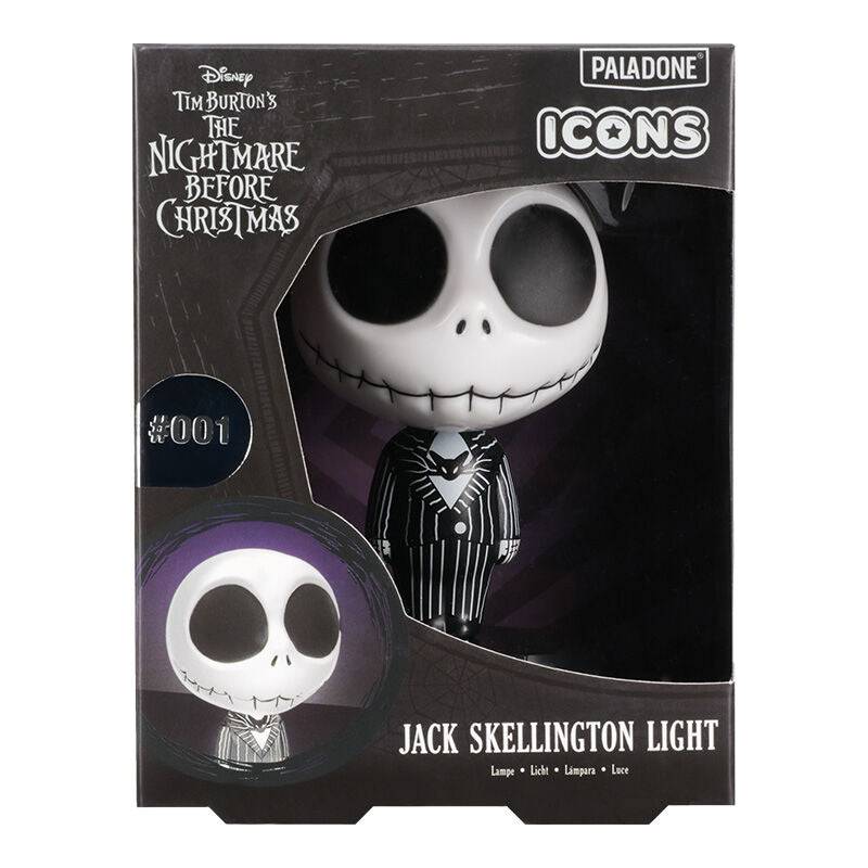 Vue de profil de la lampe Jack Skellington 10cm montrant les détails du design PALADONE