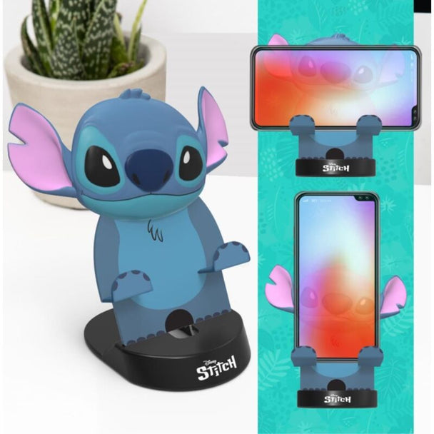 Support smartphone PALADONE Disney Stitch, détail du design coloré et dimensions compactes de 13 cm