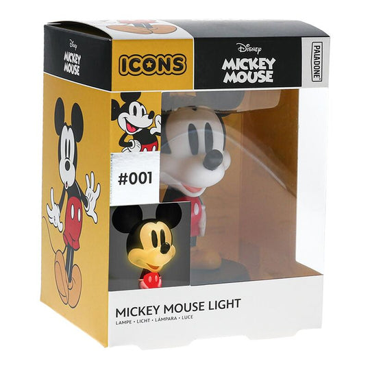 Lampe Mickey Icons posée sur une table de chevet dans une chambre d'enfant
