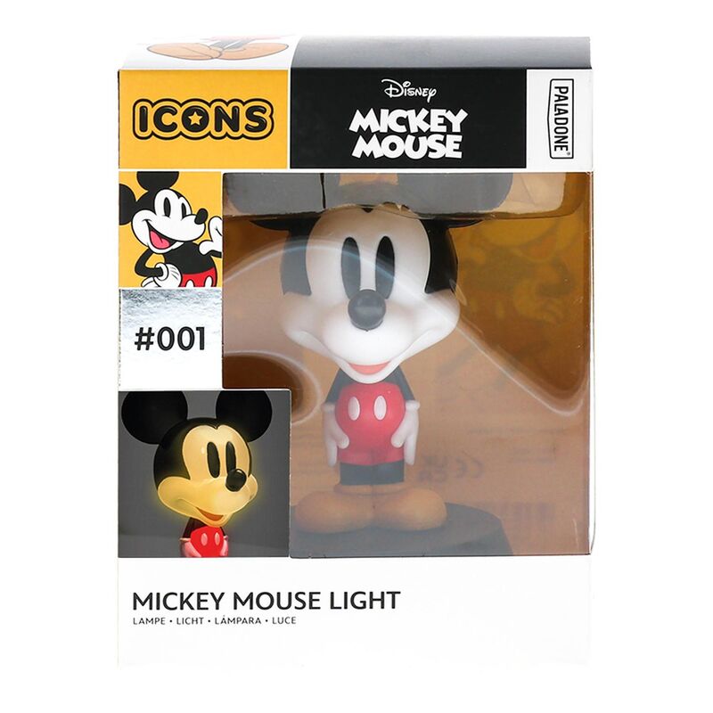 Vue latérale de la lampe Disney montrant sa forme compacte et ses détails